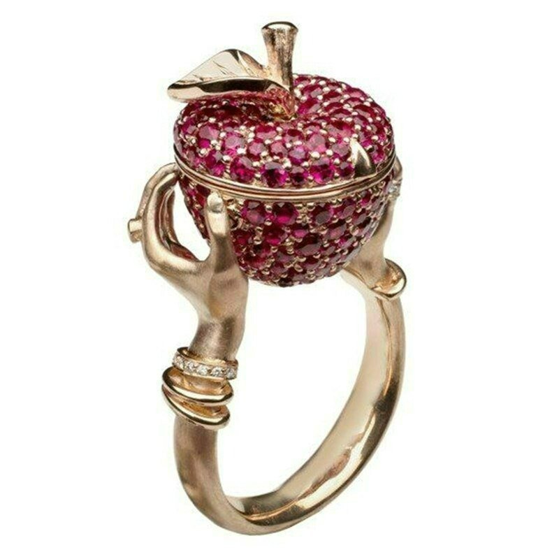 Opening Murder She Wrote Poison Apple Rose Gold Ring