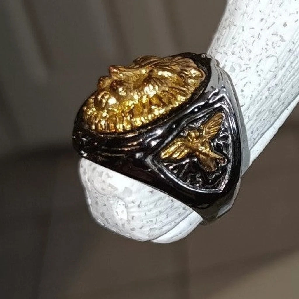 Domineering Lion Head Retro Sterling Silver Filled Ring