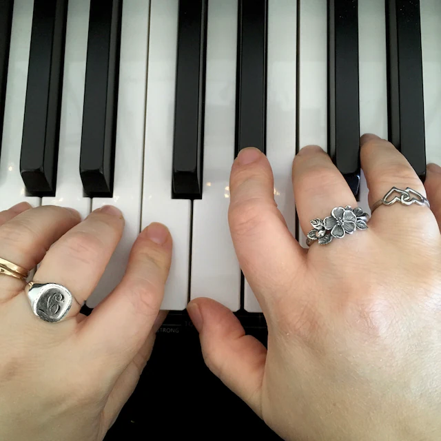 Vintage Rose Flower Leaf Retro Silver Ring