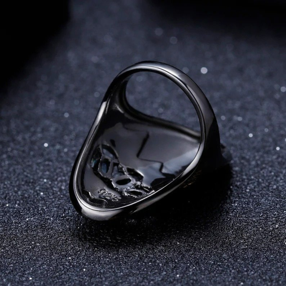 Artisan 925 Sterling Silver Blue Topaz Statement Ring