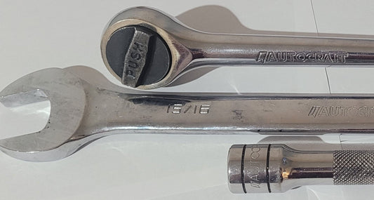 3pc Heavy-Duty Autocraft 1/2" Drive Tool Set