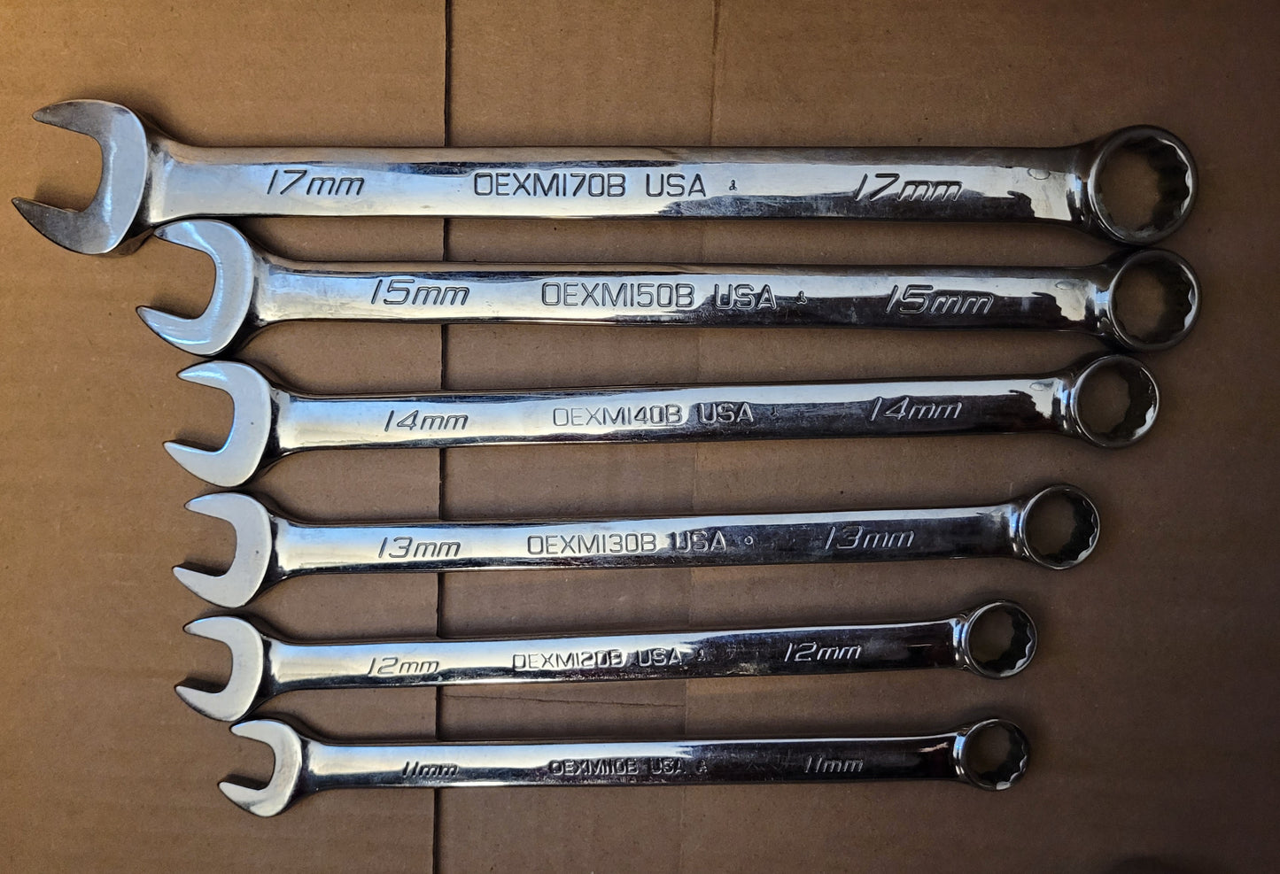 Snap-on 6pc 12-Point Wrench Set 11-15 & 17 mm