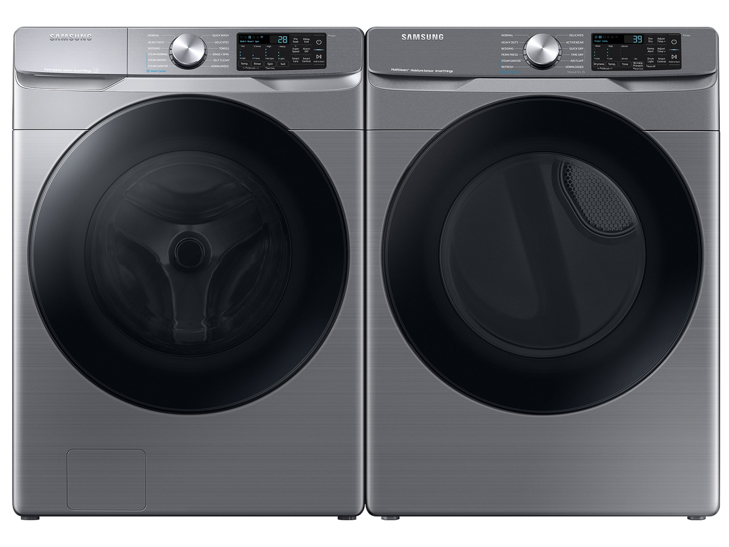 Samsung Wireless SmartThings Washer and Dryer Set - Platinum