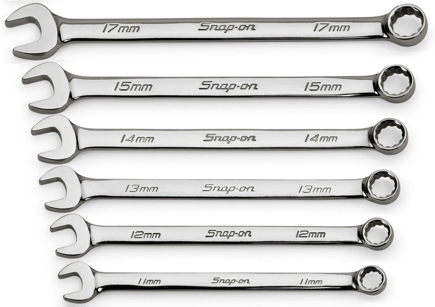 Snap-on 6pc 12-Point Wrench Set 11-15 & 17 mm