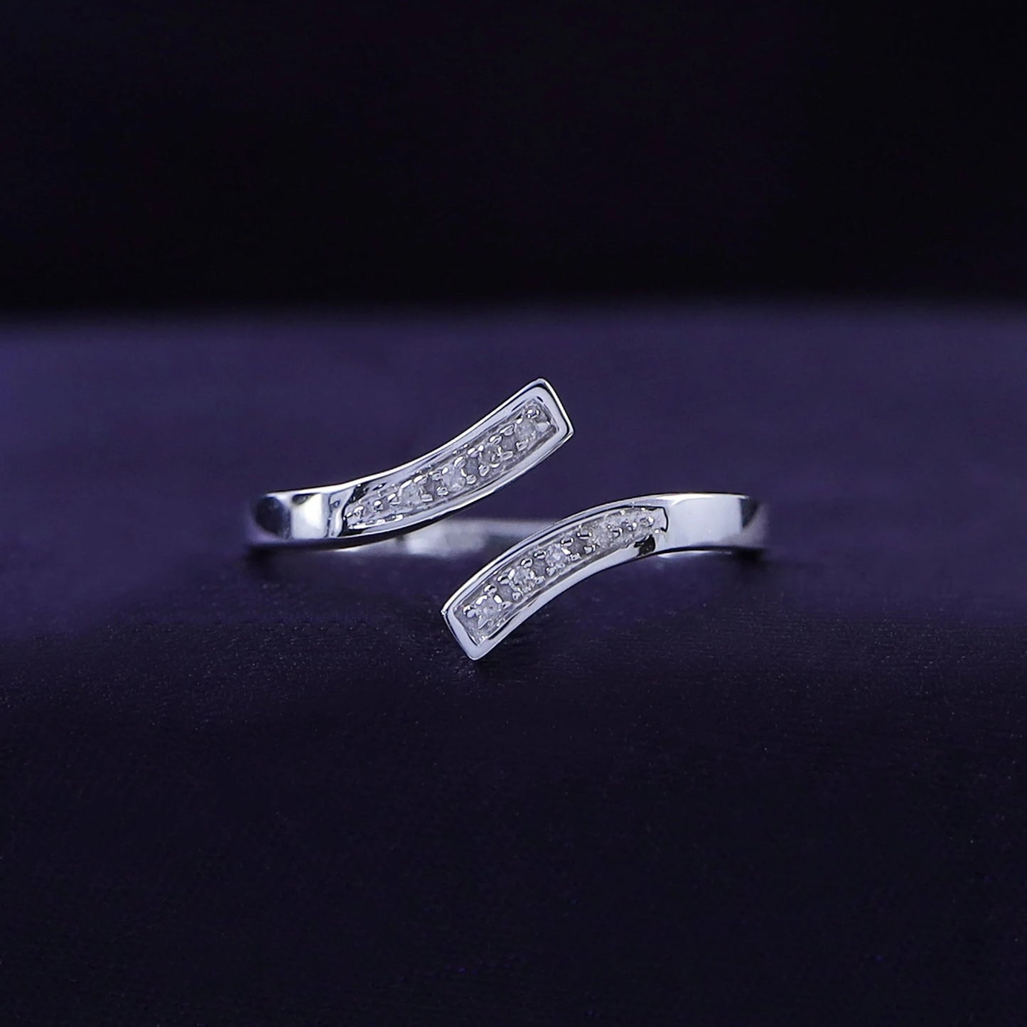 925 Sterling Silver CZ Cubic Zirconia Engagement Ring