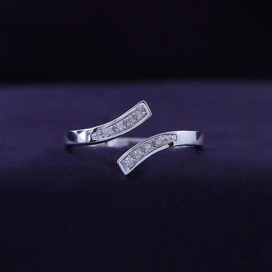 925 Sterling Silver CZ Cubic Zirconia Engagement Ring