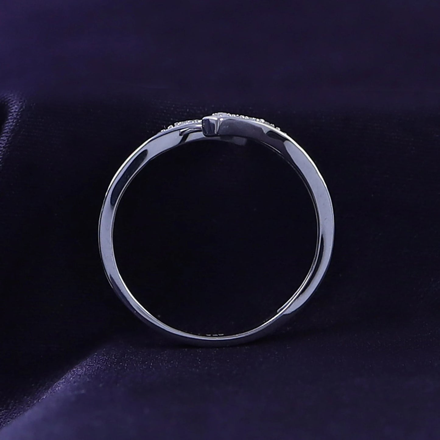 925 Sterling Silver CZ Cubic Zirconia Engagement Ring