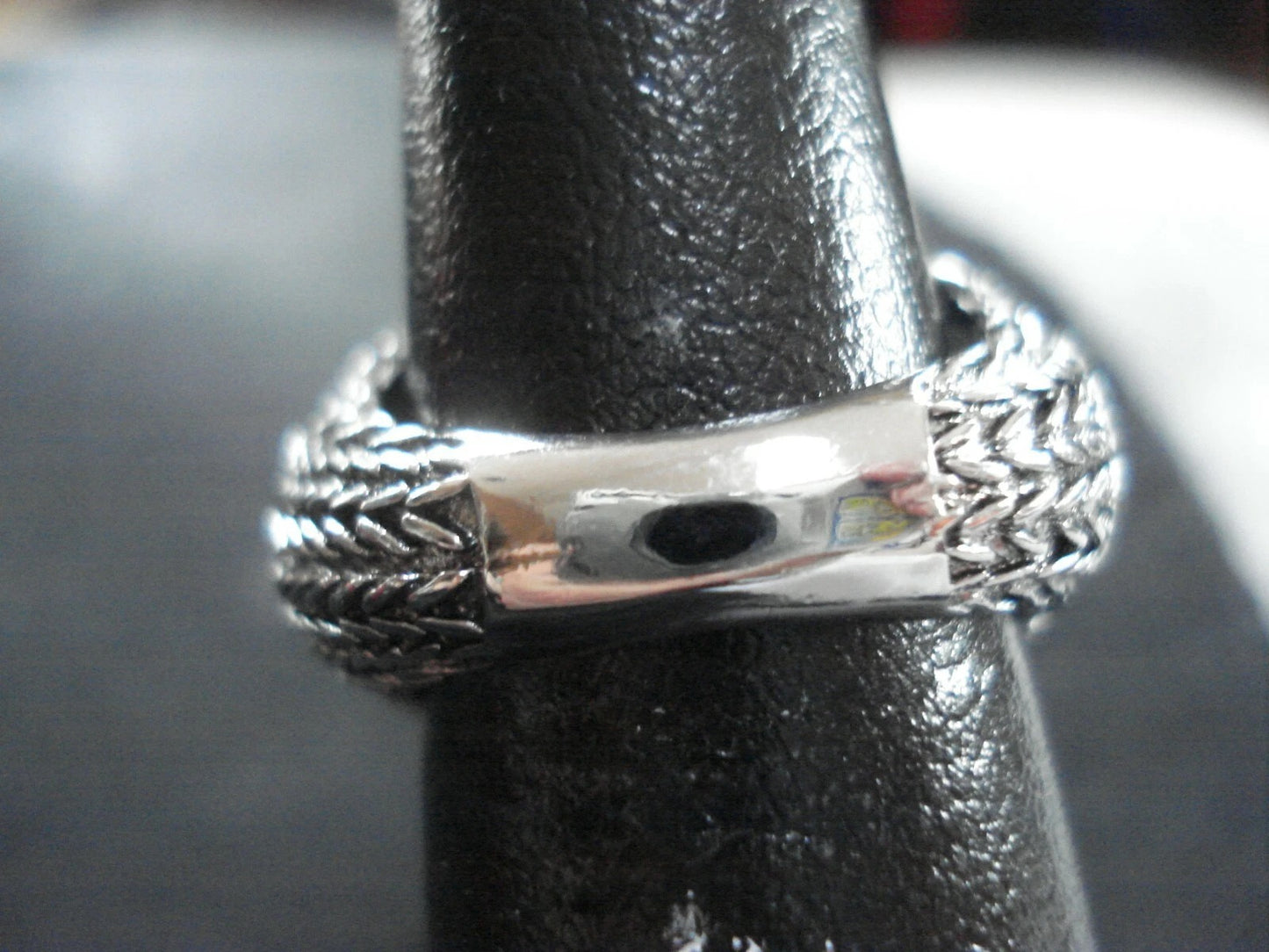 Men's Anillo Hombre Bijoux Flowing Water Silver Retro Ring