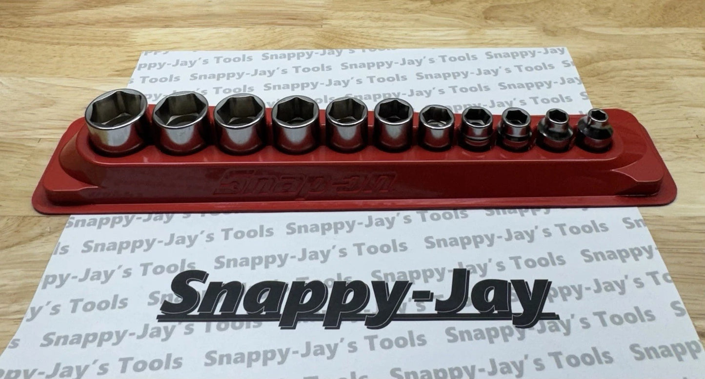 Snap-On 11pc PAKTY240 W/ Red Magnetic Socket Tray