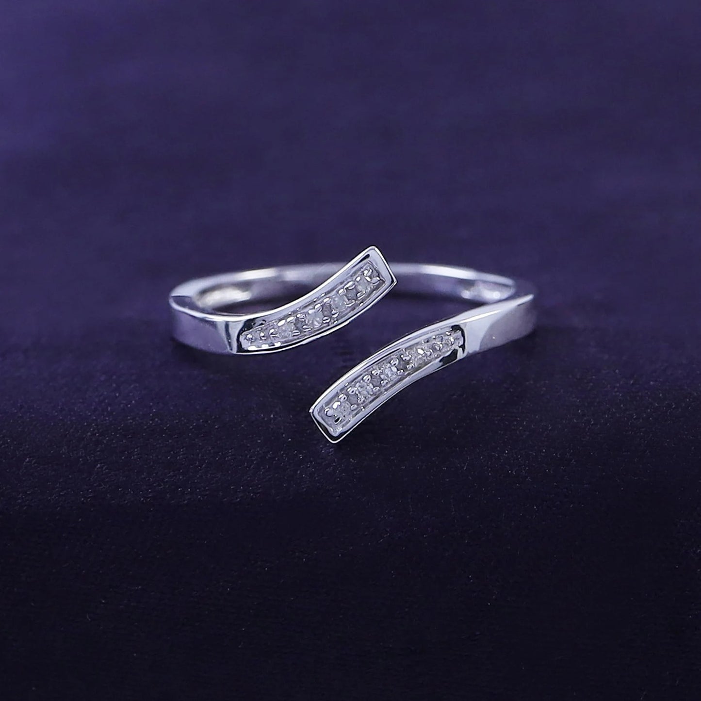 925 Sterling Silver CZ Cubic Zirconia Engagement Ring