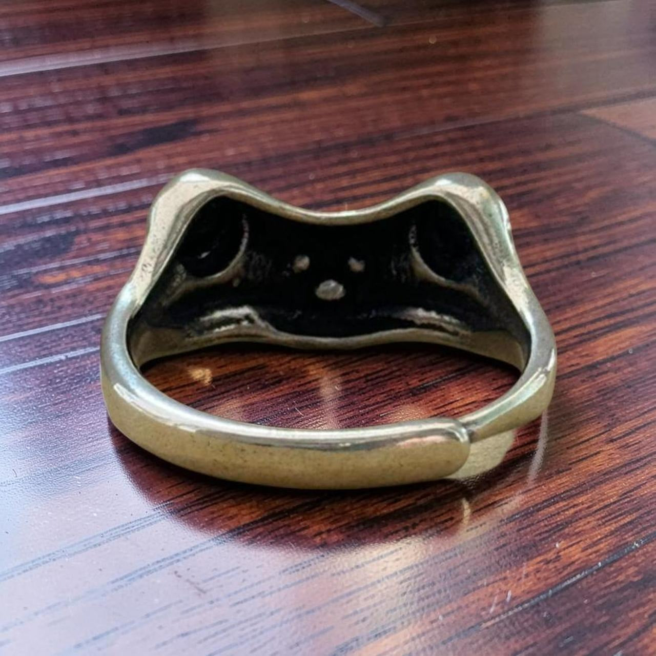Creative Frog Unique Silver Open Retro Ring