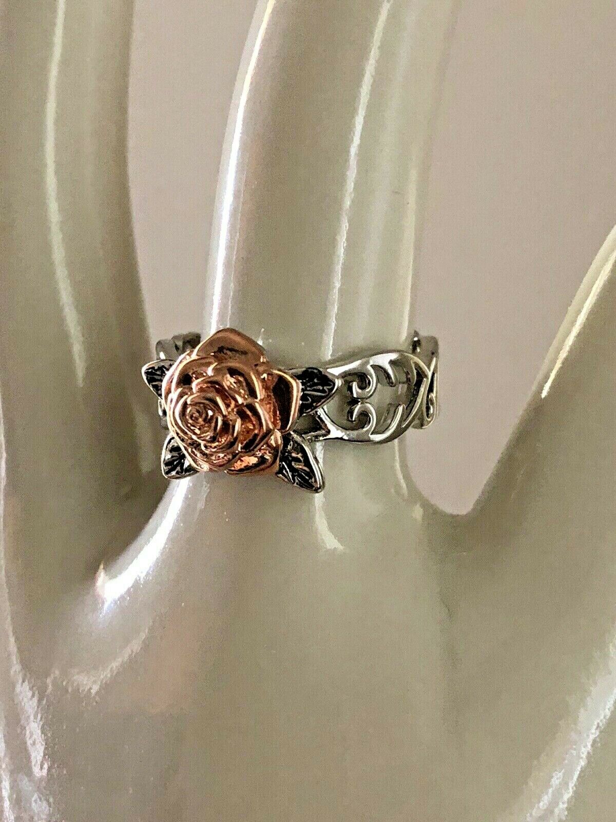 Exquisite Silver Floral Rose Flower Ring | Gift for Women