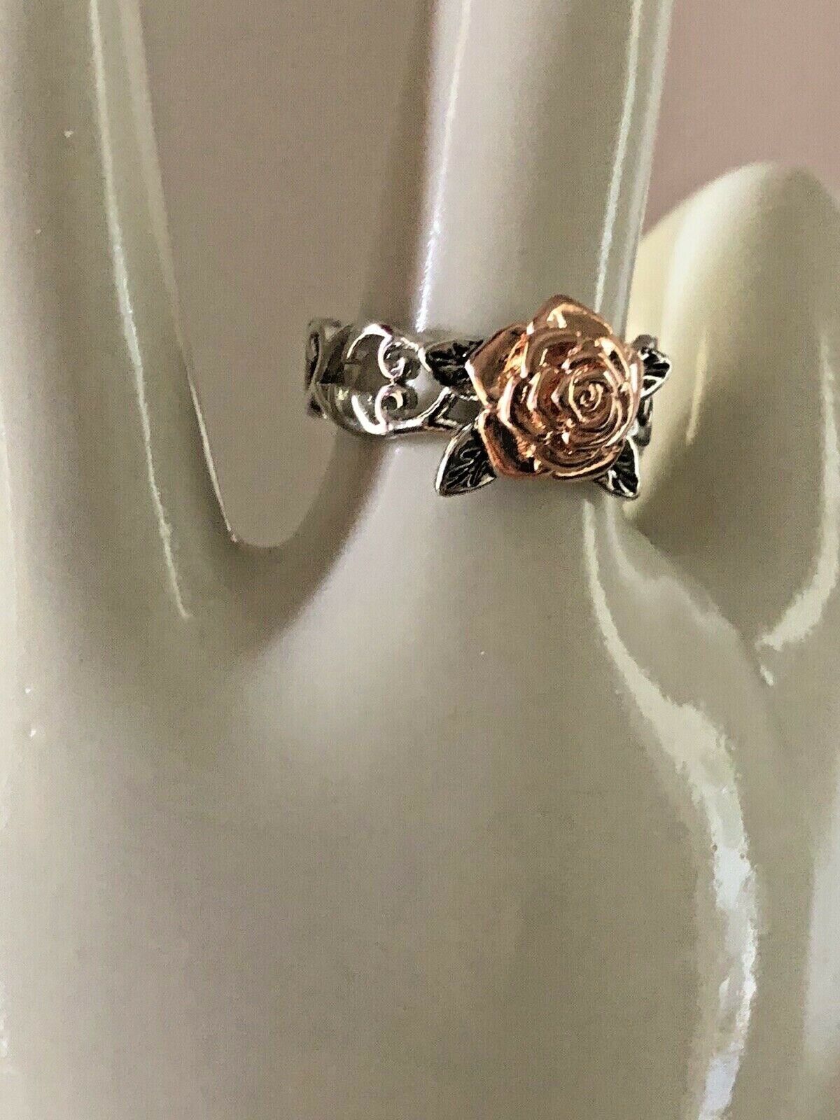 Exquisite Silver Floral Rose Flower Ring | Gift for Women
