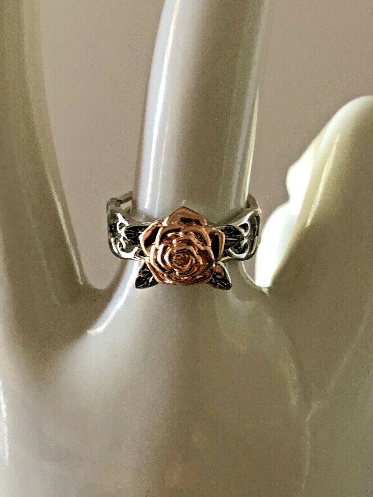 Exquisite Silver Floral Rose Flower Ring | Gift for Women