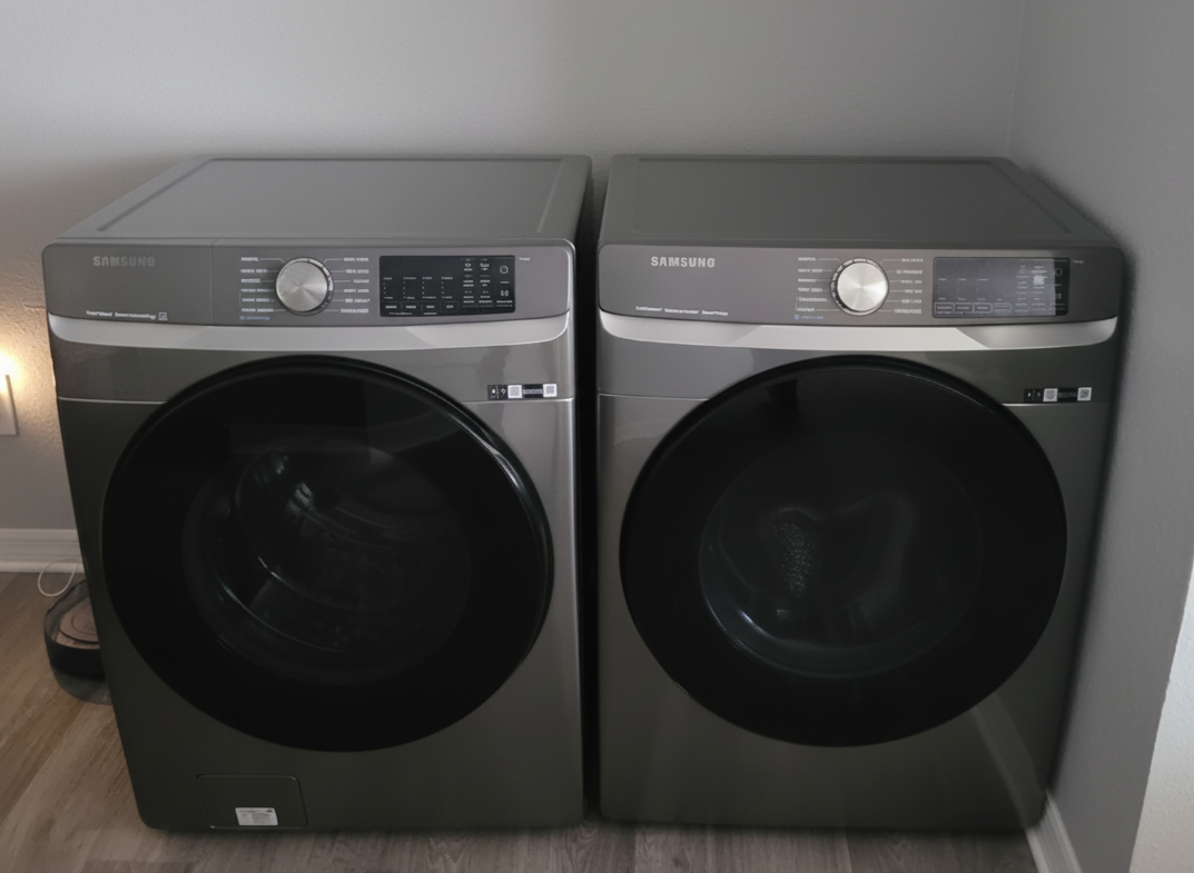 Samsung Wireless SmartThings Washer and Dryer Set - Platinum