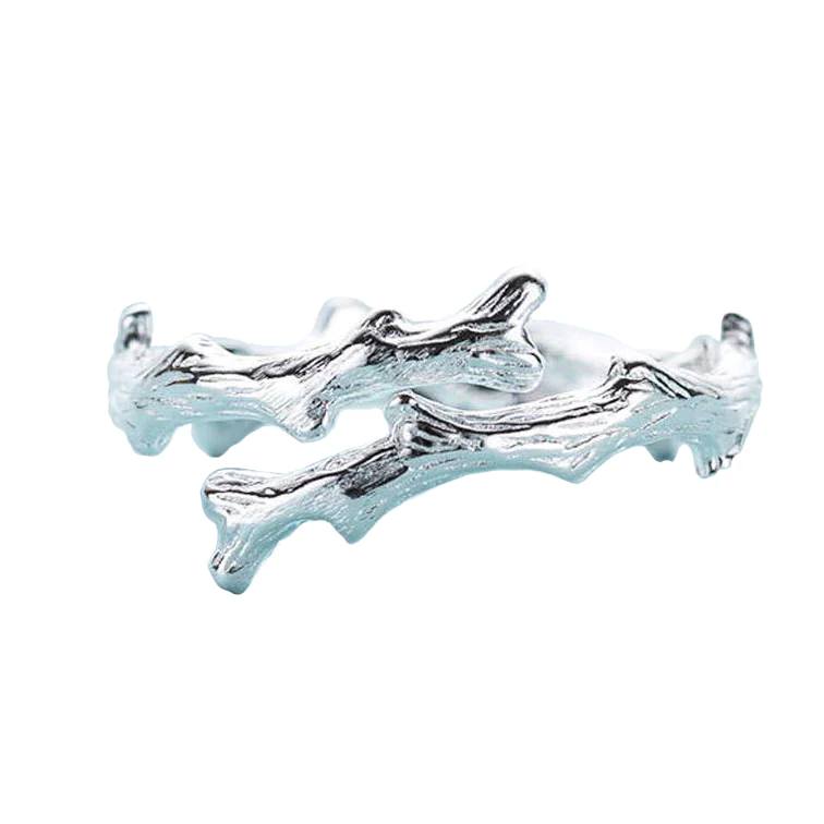 Sterling Silver Tree Branch Unique Open Ring