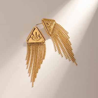 18K Gold-Plated Stainless Steel Geometric Earrings